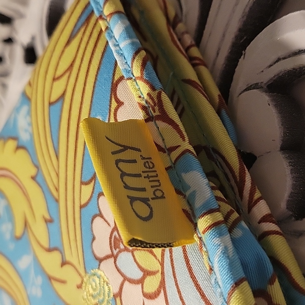 Amy Butler for Kalencom Brenda Turquoise Floral Clutch - Picture 3 of 9